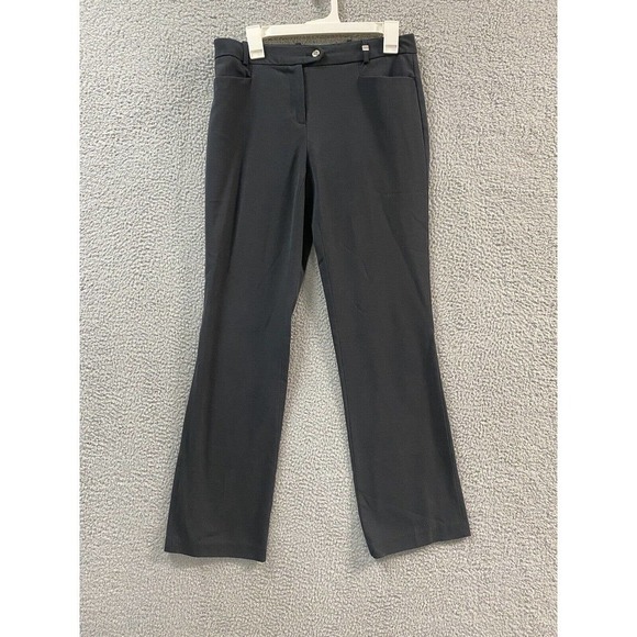 Calvin Klein Pants Womens 4 Black Straight Leg Trousers Business - Picture 1 of 15